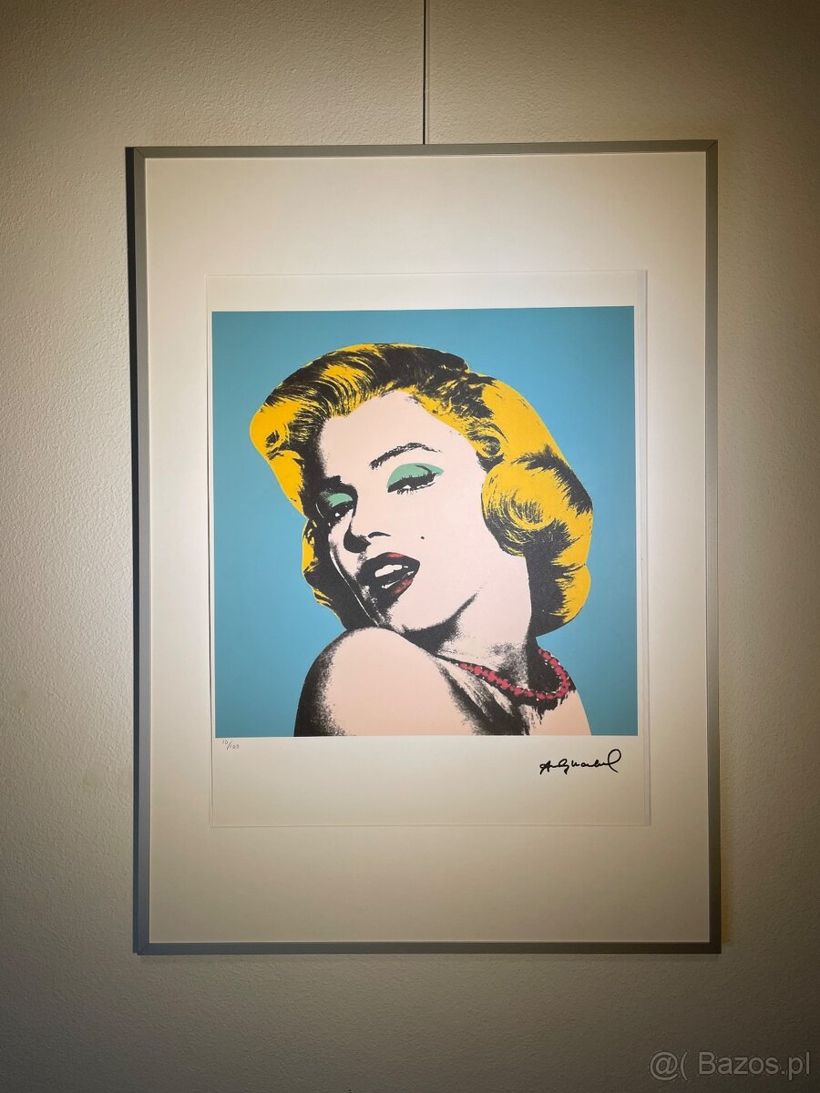 Andy Warhol "Marilyn Monroe" Edycja limitowana_ Certyfikat