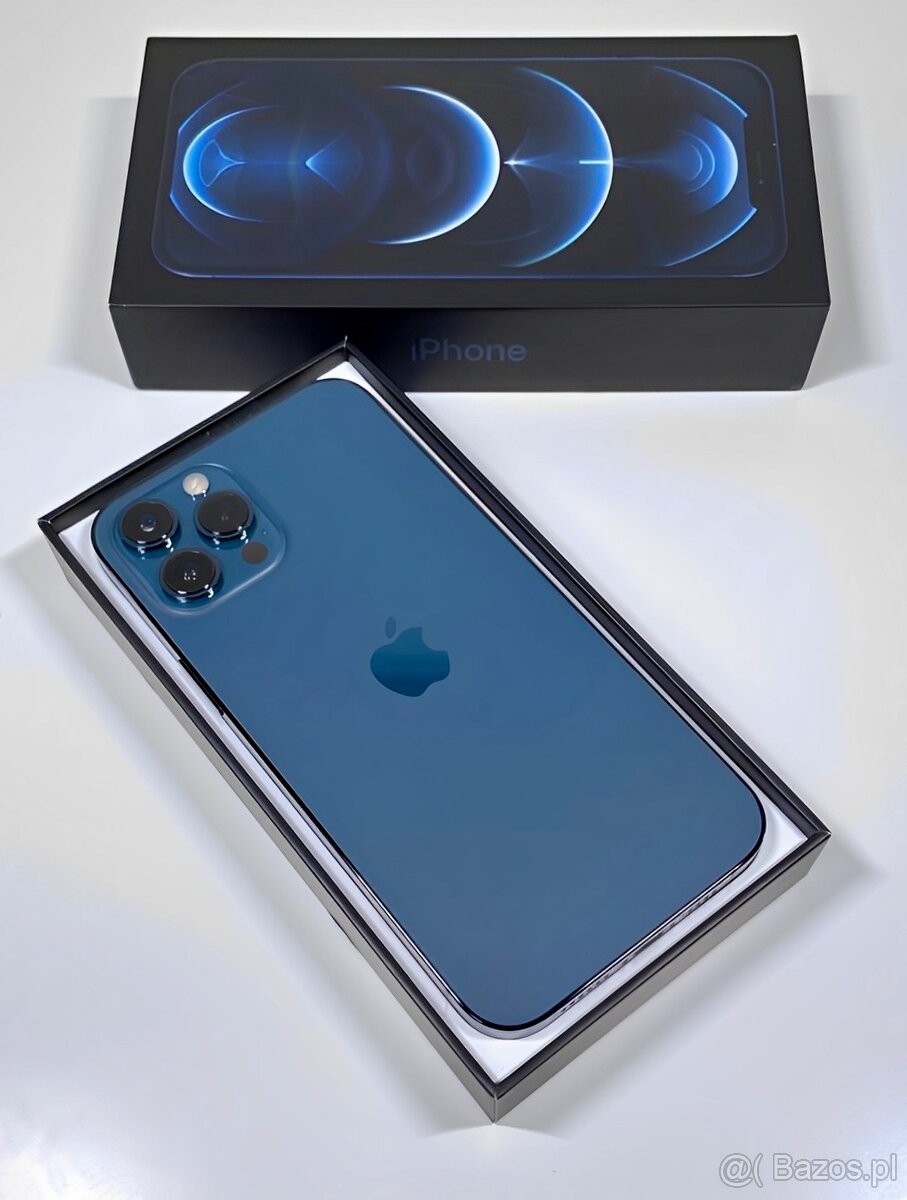 iPhone 12 Pro Max Pacific Blue KONDYCJA BATERII 100% TOP