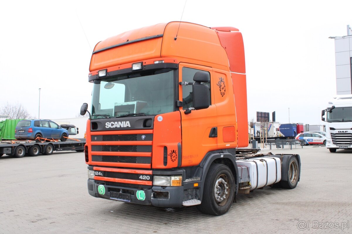 SCANIA 124L 420, RETARDER, LOW DECK