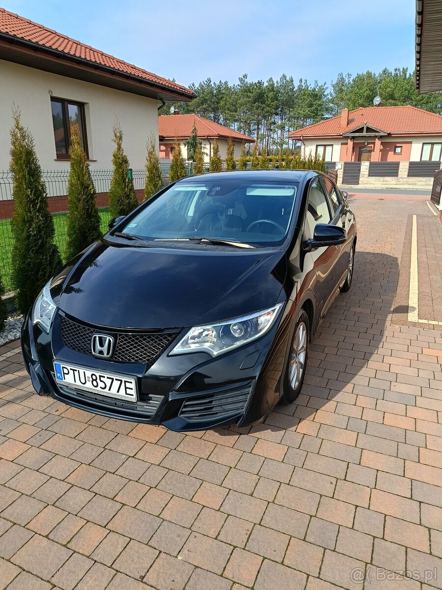 Honda Civic 1,6 i-DTEC, I wł.,Lift,ASO,Bezwyp.