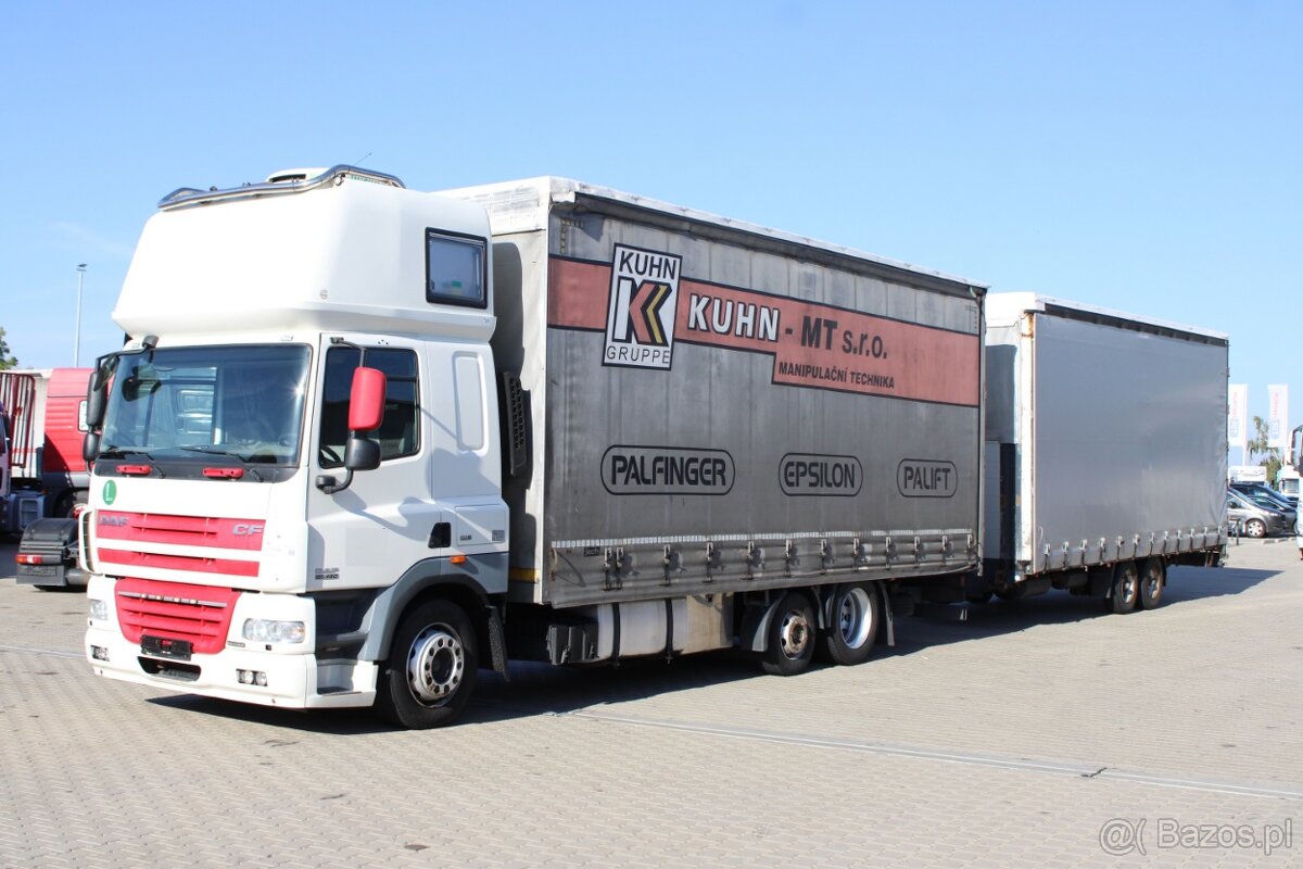 DAF CF 85.460, 6X2, NIEZALEŻNA KLIMATYZACJA + FLIEGL TPS 100