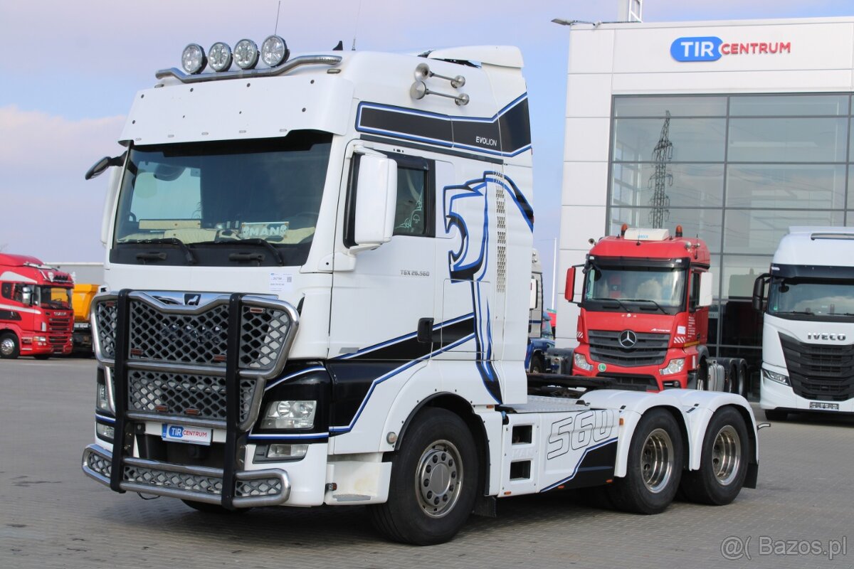 MAN TGX 26.560, 6X4, EURO 6, FOTELE SKÓRZANE