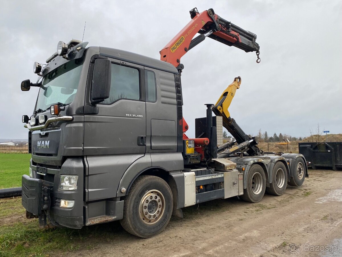 MAN TGX 35.480 8x4/4 Hakowiec + PK 22002 EH Czołownica