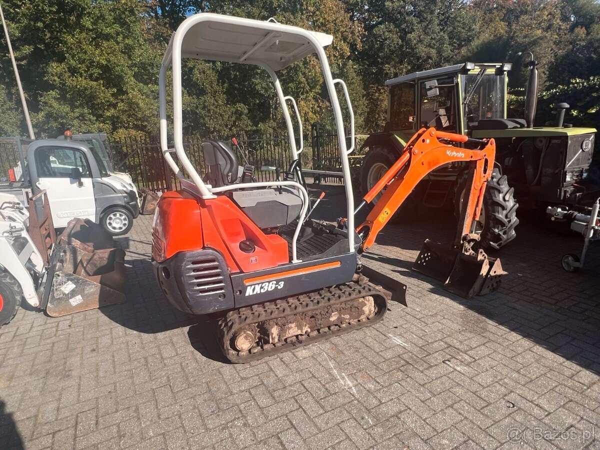 1.5t Minikoparkę Kubota 2008r - 2750 godzin