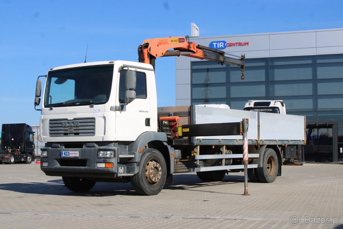 MAN TGM 18.240, EURO 3, RAMIĘ HYDRAULICZNE PALFINGER PKK