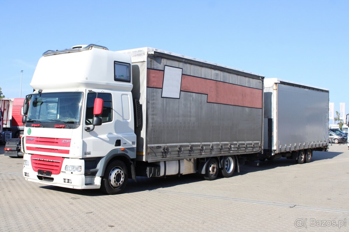 DAF CF 85.460, 6X2, NIEZALEŻNA KLIMATYZACJA + FLIEGL TPS 100