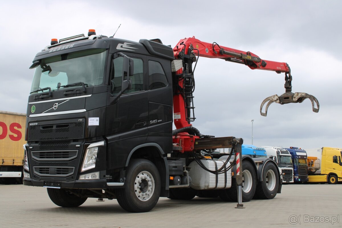 VOLVO FH 540, 6X4, VEB+, PALFINGER EPSILON Q170Z96, PNEU 90%