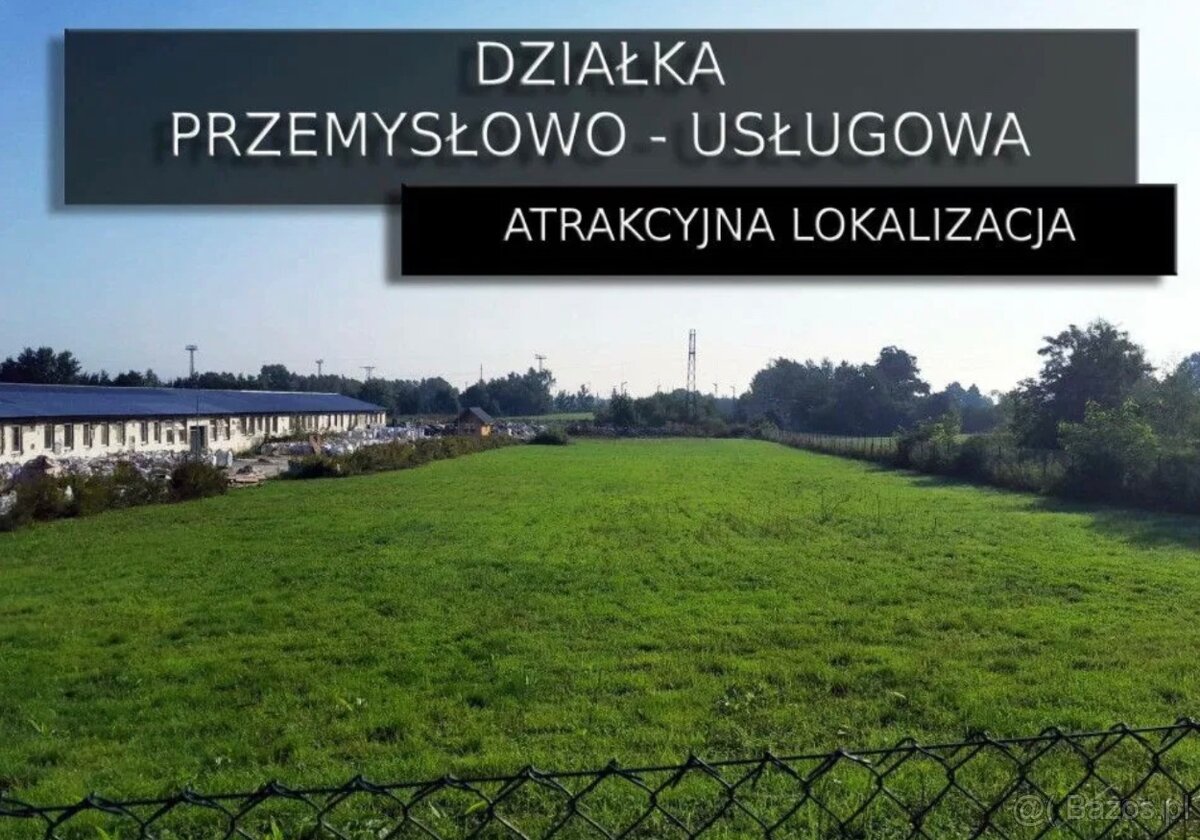 Sprzedam działkę przemysłowo-usługową