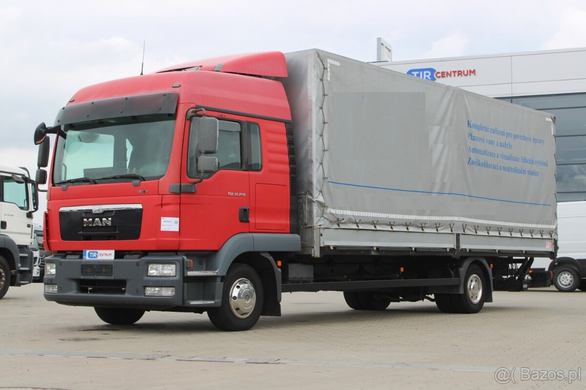 MAN TGL 12.250 4X2 BL, HYDRAULICZNY PRZÓD, EURO 5, BOK