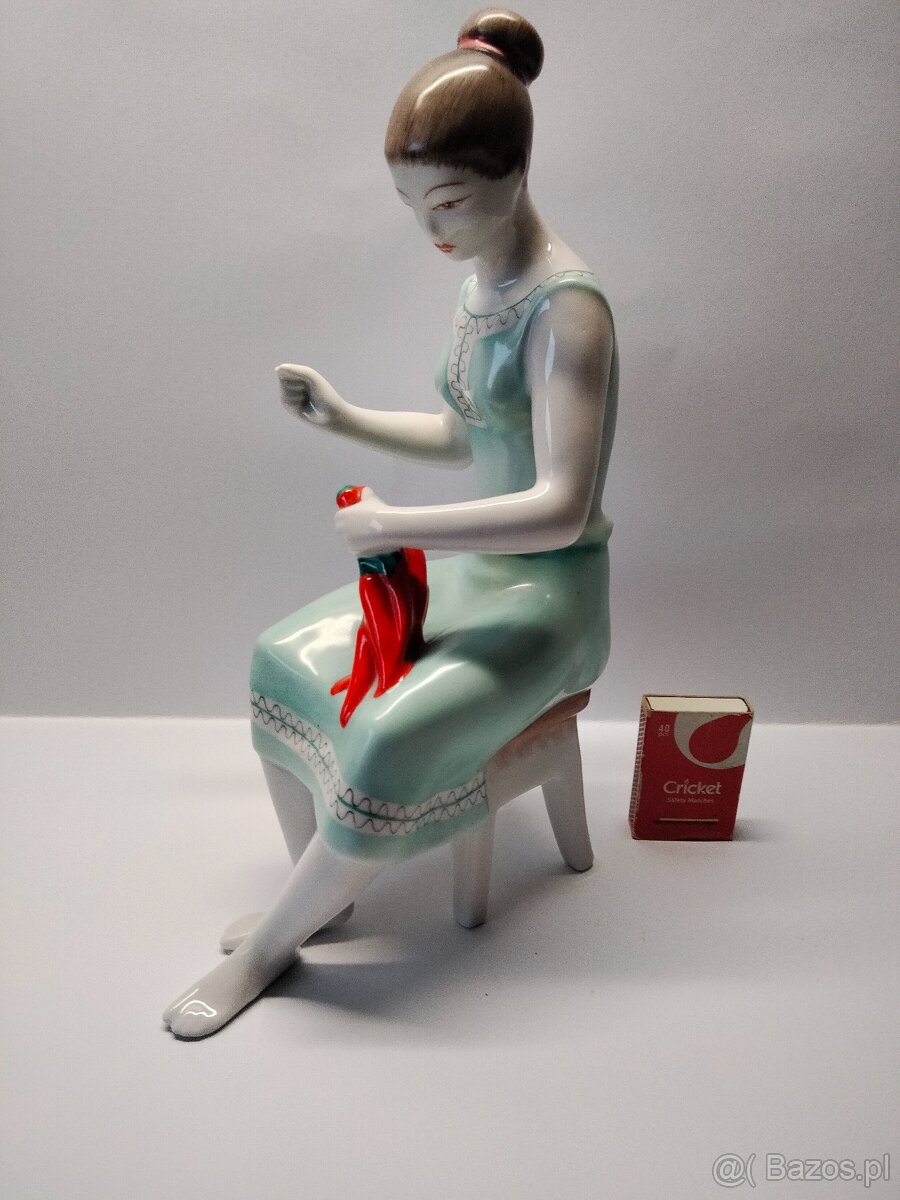 Hollohaza - węgry duża figura porcelana lata -60te