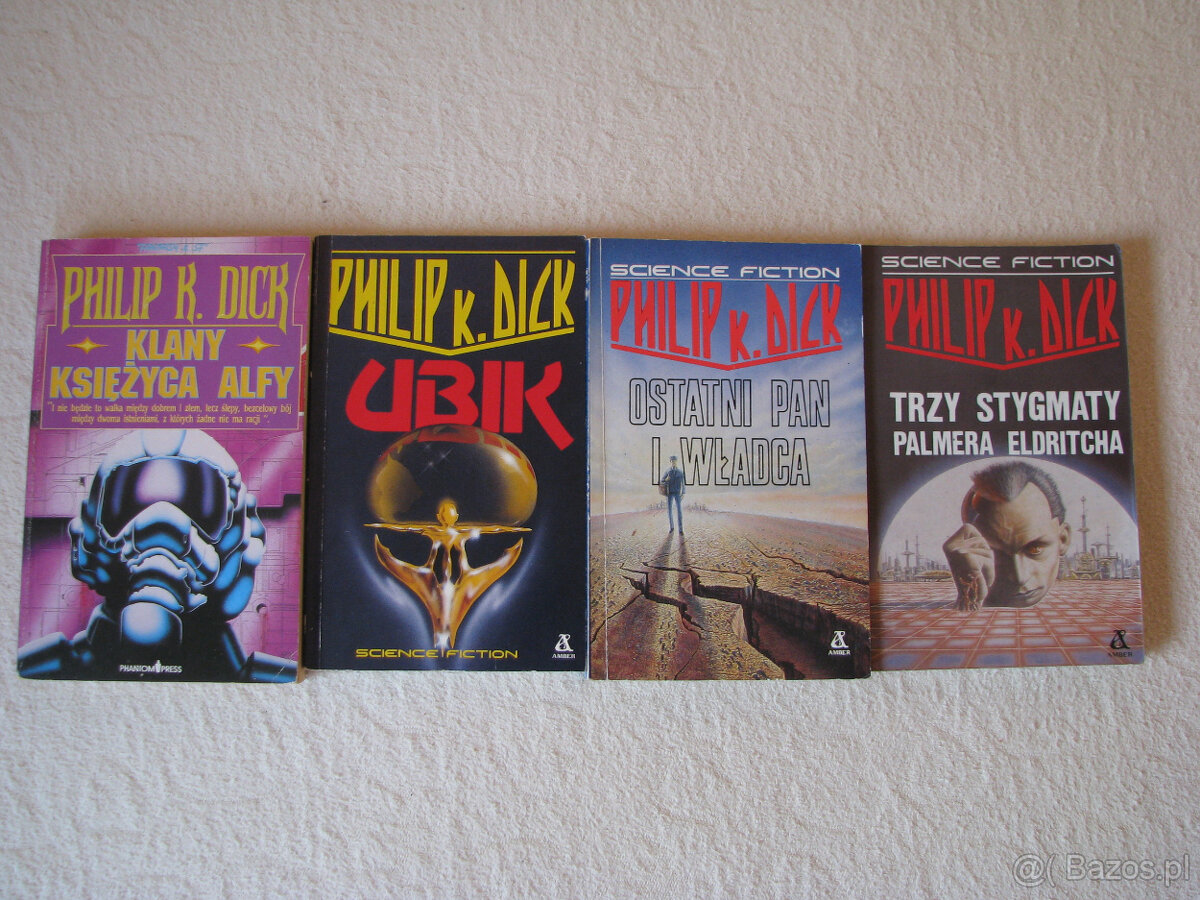 Philip K. Dick 4 książki SF - Ubik, Klany… 3 Stygmaty… Ostat