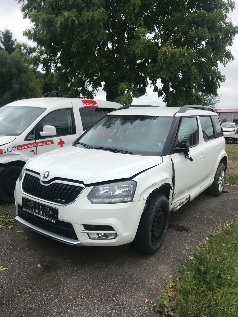 Škoda Yeti 1.6 TDI - rozbita, uszkodzona