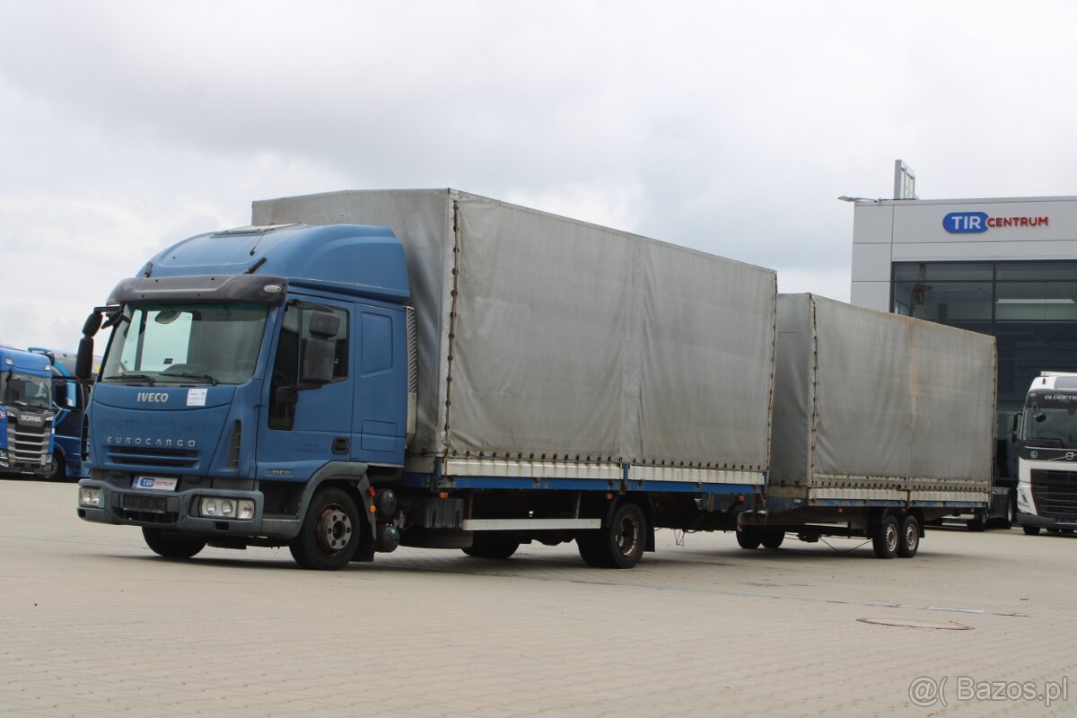 Iveco EUROCARGO 75E18, EURO 4 + PRZYCZEPA AGADOS D10 B2-V 20