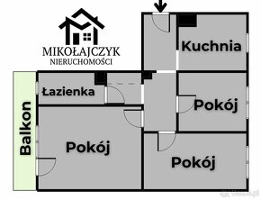 3 pokoje / ul. Sikorskiego 21 / 4 piętro / 60 m2 - 11