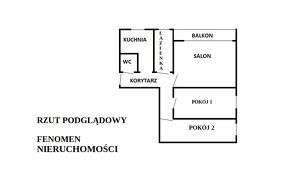 Mieszkanie 60 m2 - 3 pokoje - 12