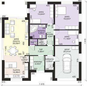 Dom parterowy o pow. 145 m² z działką o pow. 883 m², Bałdoń - 17