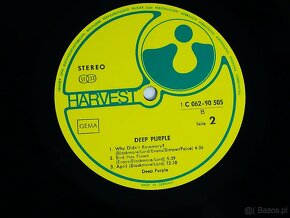 DEEP PURPLE – DEEP PURPLE LP WINYL 1969 R. LABEL : HARVEST – - 18