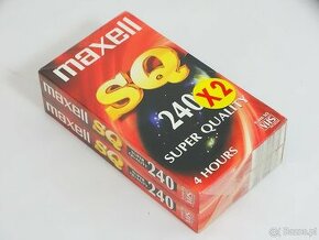 Kaset Vdeo VHS Maxell SQ 240 PAL SECAM - dwupak