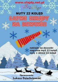 Kolędy na dzwonki - nuty 22 kolęd, słowa, naklejki, mp3