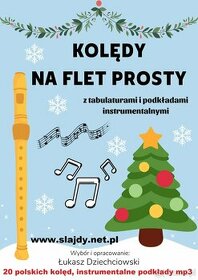 Kolędy na flet prosty - nuty, tabulatura, mp3, 20 kolęd nowe