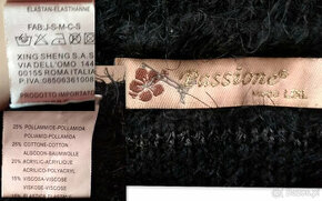 Damski sweter Passione Roma Italia L/XL czarny z błyszczący