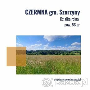 Czermna gm. Szerzyny działka rolna 56 ar - 1