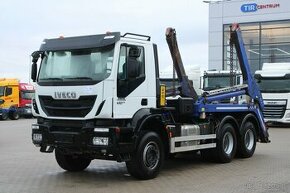 IVECO TRAKKER 410, 6X4, WSPORNIK ŁAŃCUCHA KONTENERA, EURO 6