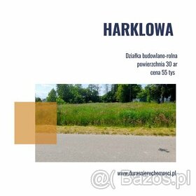 Harklowa działka budowlano-rolna 30 ar