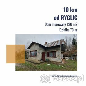 10 km od Ryglic dom 120m2 działka 70 ar - 1