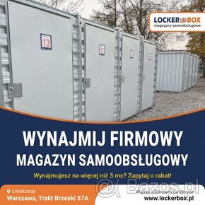 Wynajmę magazyn samoobsługowy 6m2 w Warszawie