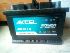 Akumulator AKCEL AK-60-1-N 60Ah 540A P+ - 1