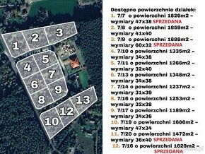 Działki budowlane o powierzchni 1189m2-1686m2, Prażuchy Nowe