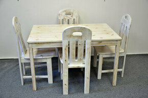 stół i 4 krzesła - komplet jak nowy
