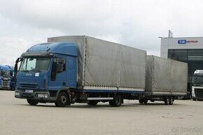 Iveco EUROCARGO 75E18, EURO 4 + PRZYCZEPA AGADOS D10 B2-V 20 - 1