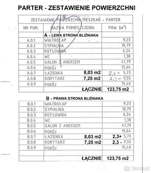 Bliźniak, dwa segmenty, stan deweloperski, od zaraz - 20