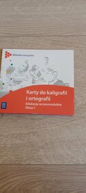 płyta- karty do kaligrafii i ortografii kl 1 - 2