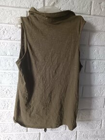 Bluzka t-shirt khaki S Sinsey - 2