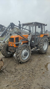 Traktor Renault 7034 z turem Faucheux F3 + łyżka - 2