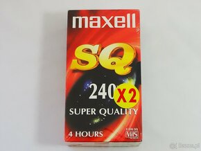 Kaset Vdeo VHS Maxell SQ 240 PAL SECAM - dwupak - 2