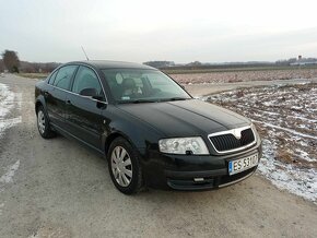 SKODA SUPERB 1.9 TDI OC 07/25 PT 01/26 klima półskóry HAK - 2