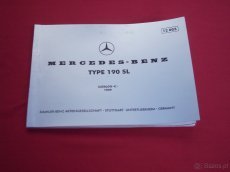 Katalog Mercedes-Benz 190 SL W 121 1959 Rok - 2