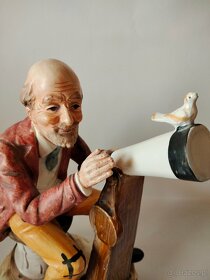 Włoska porcelana - Figura Astronom - 2