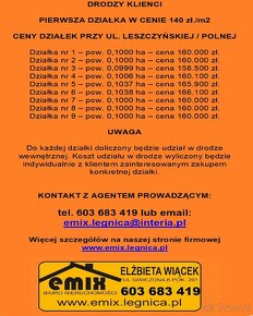 Działki budowlane w Złotoryi - ulica Polna - Promocja - 2