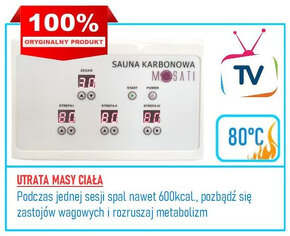 SAUNA KARBONOWA 80C MOSATI - polskie menu + certyfikat orygi - 2