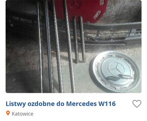 Listwy ozdobne i tłumik do Mercedesa - 2