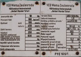 prasę hydrauliczną PYE 10 S/1 - 3