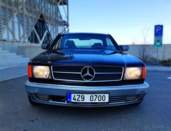 MERCEDES SEC 500 W126, ČERNÝ INTERIÉR, PO SERVISE, NOVE STK - 3