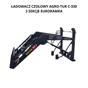 ŁADOWACZ tur euroramka C 330 3 sekcje hydrauliki nowy siłown - 3