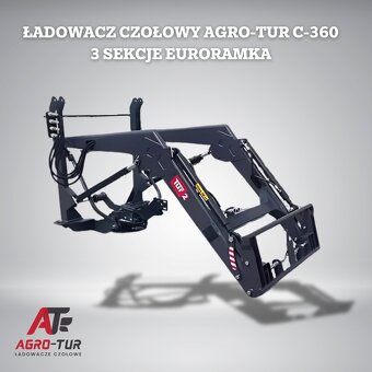 ŁADOWACZ tur euroramka C 360 3 sekcje hydrauliki nowy siłown - 3