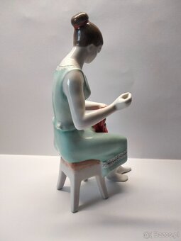 Hollohaza - węgry duża figura porcelana lata -60te - 3